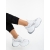 Pantofi sport dama albi din piele ecologica Dekora, 4 - Kalapod.net