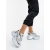 Pantofi sport dama argintii din piele ecologica si material textil Veroca - Kalapod.net