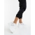 Pantofi sport dama albi din piele ecologica si material textil Melea, 2 - Kalapod.net