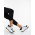 Pantofi sport dama albi cu negru  din piele ecologica si material textil Melea, 2 - Kalapod.net
