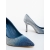 Pantofi dama cu toc albastri  din material textil Bakaria, 6 - Kalapod.net