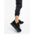 Pantofi sport dama negri din piele ecologica si material textil Selestia - Kalapod.net