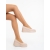 Pantofi dama cu platforma bej din material textil Lunula - Kalapod.net