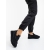 Pantofi sport dama negri din piele ecologica si material textil Osetia - Kalapod.net