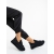 Pantofi sport dama negri din piele ecologica si material textil Osetia, 3 - Kalapod.net