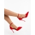 Pantofi dama cu toc rosii din piele ecologica Cimara - Kalapod.net