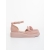 Pantofi casual dama roz din material textil Farafa, 5 - Kalapod.net