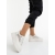 Pantofi sport dama albi din piele ecologica si material textil Monai, 3 - Kalapod.net
