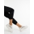 Pantofi sport dama albi din piele ecologica si material textil Monai - Kalapod.net