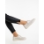 Pantofi casual dama bej din piele ecologica Laviara - Kalapod.net