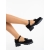 Pantofi casual dama negri din material textil Serenia - Kalapod.net