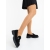 Mocasini dama negri din material textil Henia - Kalapod.net