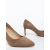Pantofi dama cu toc bej inchis din material textil Lysana, 7 - Kalapod.net