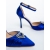 Pantofi dama cu toc albastri din material textil Ambria, 6 - Kalapod.net