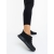 Pantofi sport dama negri cu insertii argintii din material textil Alenia, 3 - Kalapod.net