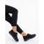 Pantofi sport dama negri cu insertii argintii din material textil Alenia, 5 - Kalapod.net