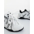 Pantofi sport dama albi cu negru din piele ecologica Osiana, 6 - Kalapod.net