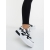 Pantofi sport dama albi cu negru din piele ecologica si material textil Sindria, 4 - Kalapod.net