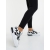 Pantofi sport dama albi cu negru din piele ecologica si material textil Sindria, 2 - Kalapod.net