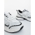 Pantofi sport dama alb cu negru din piele ecologica si material textil Revana, 6 - Kalapod.net