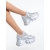 Pantofi sport dama cu platforma argintii din material textil Nareta, 4 - Kalapod.net