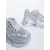 Pantofi sport dama cu platforma argintii din material textil Nareta, 6 - Kalapod.net