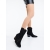 Cizme dama cu toc negre din material textil Sayana, 3 - Kalapod.net