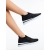 Pantofi sport dama negri din material textil  cu insertii argintii Vorana, 4 - Kalapod.net