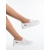 Pantofi casual dama albi din piele ecologica Hasara, 4 - Kalapod.net