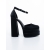 Pantofi dama cu toc negri din material textil Letema, 5 - Kalapod.net