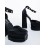 Pantofi dama cu toc negri din material textil Letema, 6 - Kalapod.net