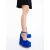Pantofi dama cu toc albastri din material textil Letema - Kalapod.net