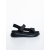 Sandale dama cu platforma negre din material textil Asavia, 5 - Kalapod.net