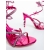 Sandale dama cu toc fucsia din material textil Adoria, 6 - Kalapod.net