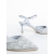 Pantofi dama cu toc argintii din material textil Ziania, 6 - Kalapod.net