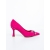 Pantofi dama cu toc roz din material textil Amandi, 5 - Kalapod.net