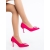 Pantofi dama cu toc roz din material textil Nomadia, 3 - Kalapod.net