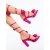 Sandale dama cu toc roz din material textil Evami, 4 - Kalapod.net