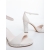 Sandale dama cu toc bej din material textil Selada, 6 - Kalapod.net
