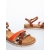 Sandale dama camel din piele ecologica Driana, 6 - Kalapod.net