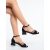 Sandale dama cu toc negre din material textil Tenzana, 3 - Kalapod.net