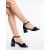 Sandale dama cu toc negre din material textil Simena, 4 - Kalapod.net