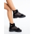 Sandale dama negre din material textil Tenea, 3 - Kalapod.net