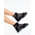 Sandale dama negre din material textil Tenea, 4 - Kalapod.net