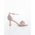 Sandale dama cu toc roz din material textil Latonia, 5 - Kalapod.net