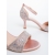 Sandale dama cu toc roz din material textil Latonia, 6 - Kalapod.net