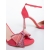 Sandale dama cu toc roz din material textil Veana, 6 - Kalapod.net