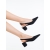 Pantofi dama cu toc negri din material textil Natena, 4 - Kalapod.net