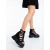 Sandale dama cu platforma negre din material textil Lahana, 3 - Kalapod.net