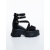 Sandale dama cu platforma negre din material textil Nalaha, 5 - Kalapod.net Sandale dama cu platforma negre din material textil Nalaha, 5 - Kalapod.net